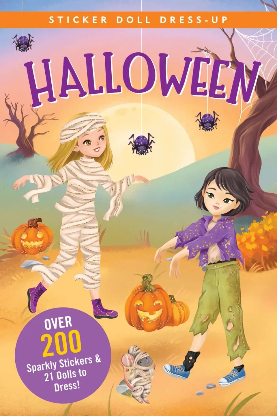 Peter Pauper Press Sticker Doll Dress-Up Halloween klistremerkebok