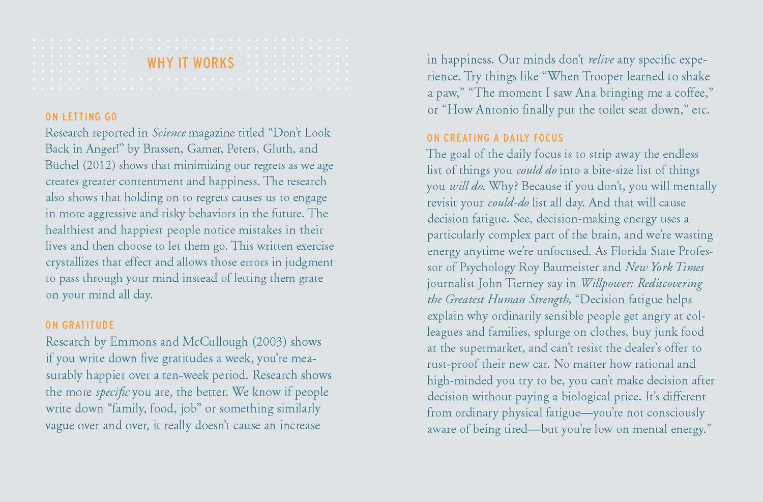 Chronicle Two Minute Mornings journal takknemlighet
