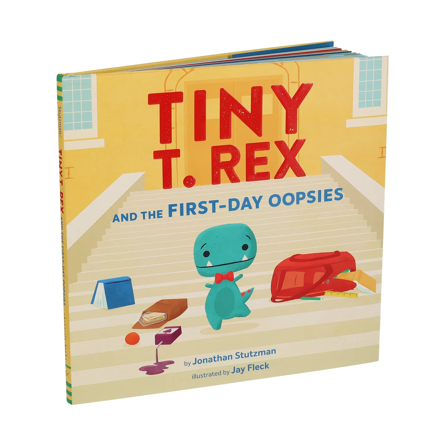 Tiny T. Rex First-Day Oopsies barnebok innbundet skolestart