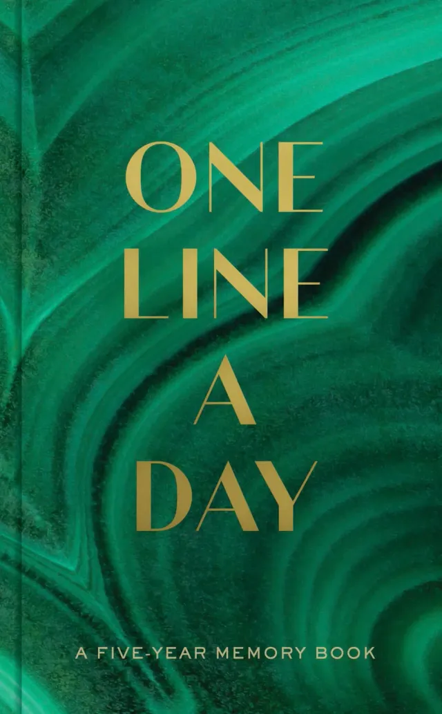 Abrams and Chronicle One Line a Day Malachite Green dagbok 5 år