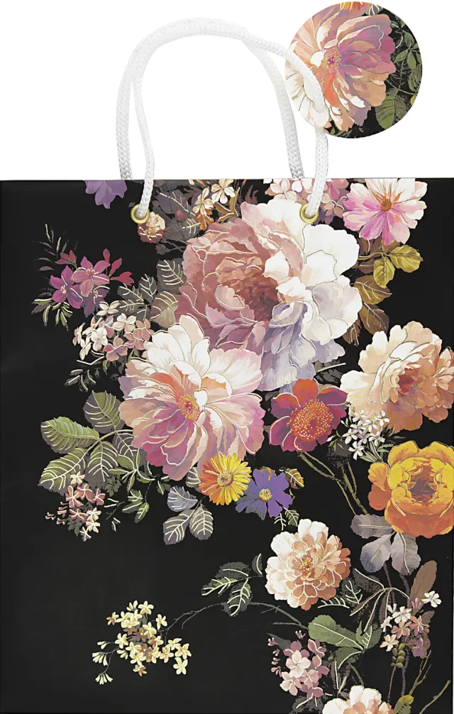 Peter Pauper Press Midnight Floral gavepose stor blomster