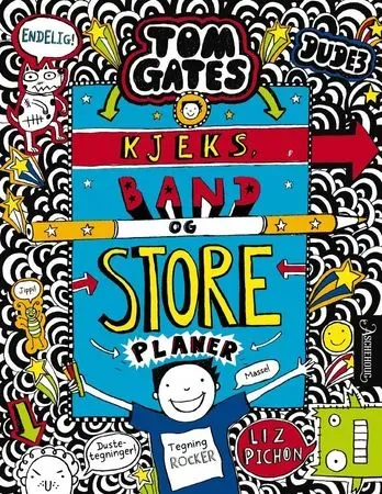 Bokia Tom Gates Kjeks band og store planer innbundet barn
