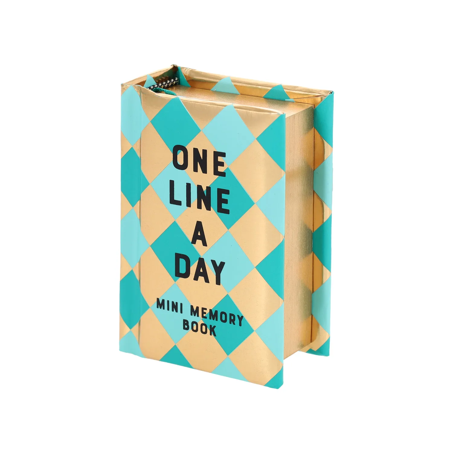 One Line a Day Mint Diamond Mini minnebok ett år