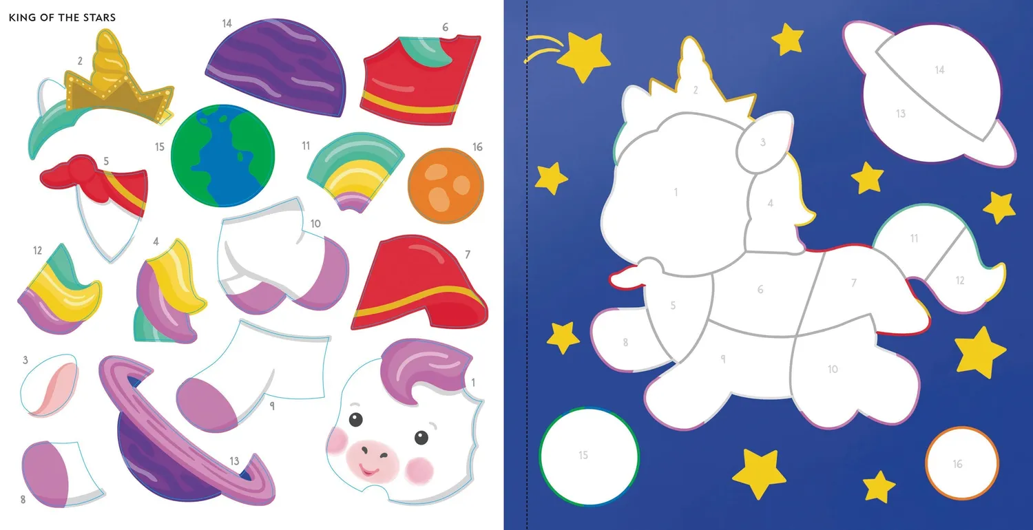 Peter Pauper Press Baby Unicorn Sparkles klistremerkebok