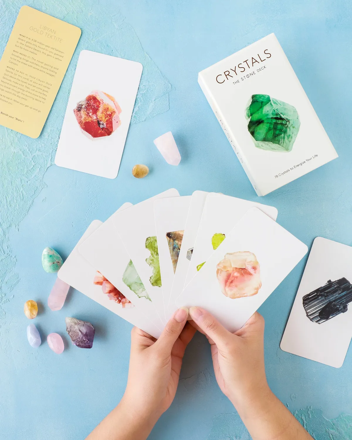 The Stone Crystals Deck krystallkort 78 kort