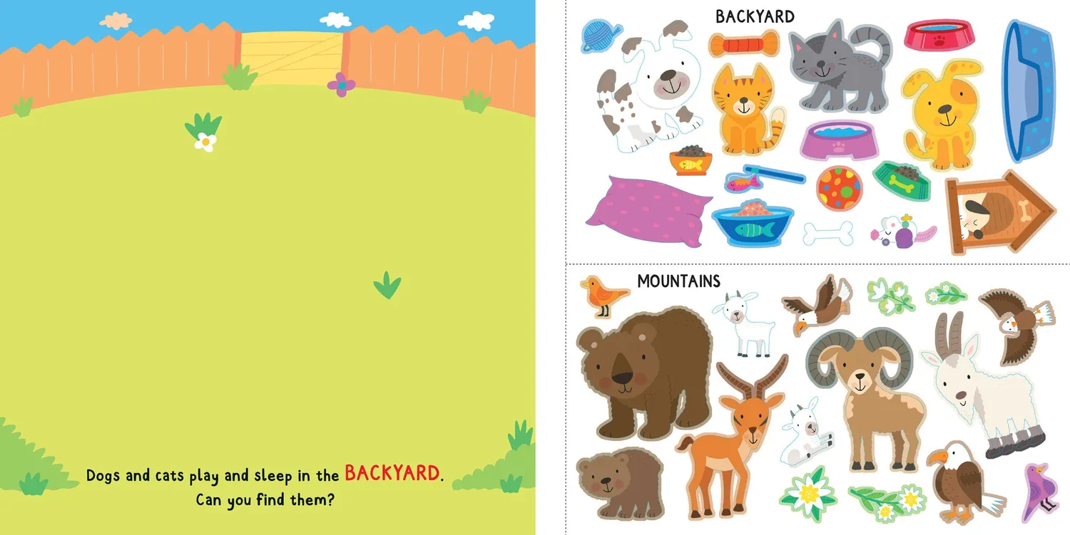 My First Sticker Book Animals klistremerkebok 175 stk
