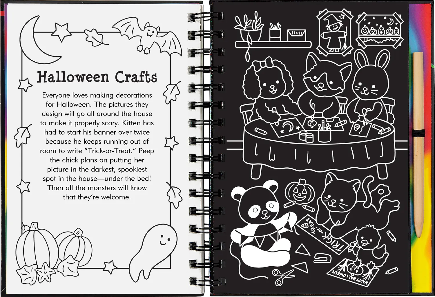 Scratch and Sketch Cute Spooky Halloween skrapebok