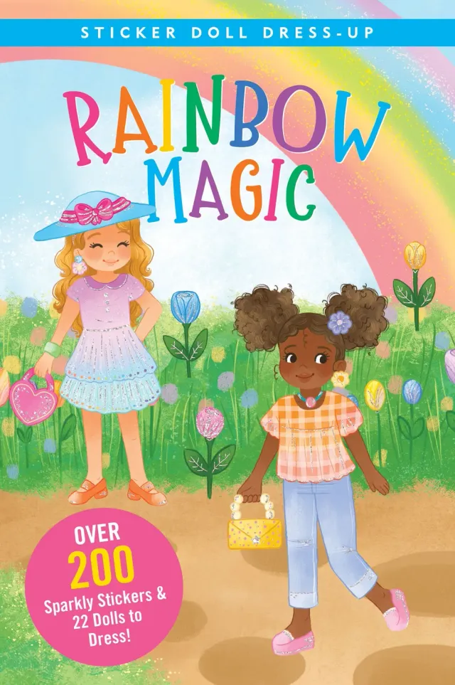 Peter Pauper Press Rainbow Magic klistremerkebok dukker folie 5 år