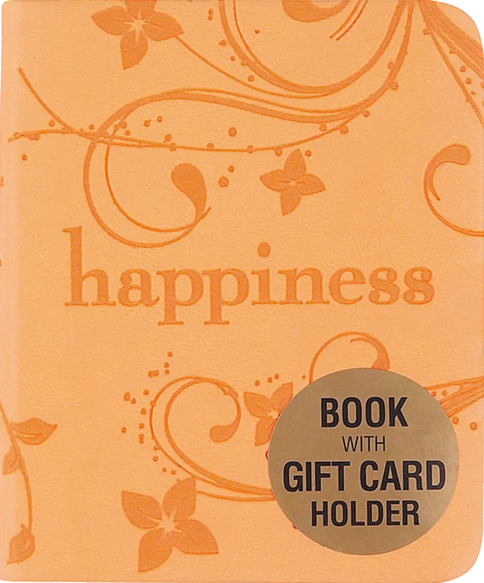 Peter Pauper Press Happiness minibok sitatbok gavekortlomme