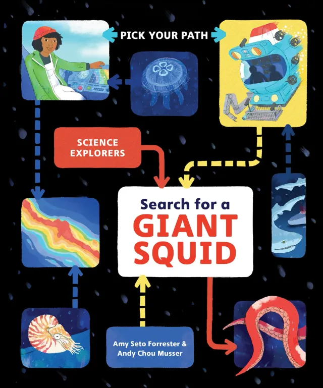 Abrams and Chronicle Search for a Giant Squid Pick Your Path pocketbok 6–9