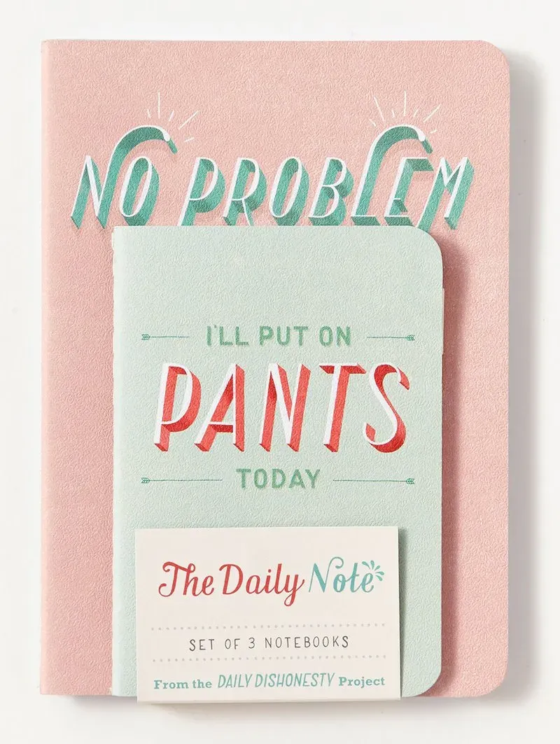 Daily Dishonesty Daily Note notatbok 3-pakning linjert