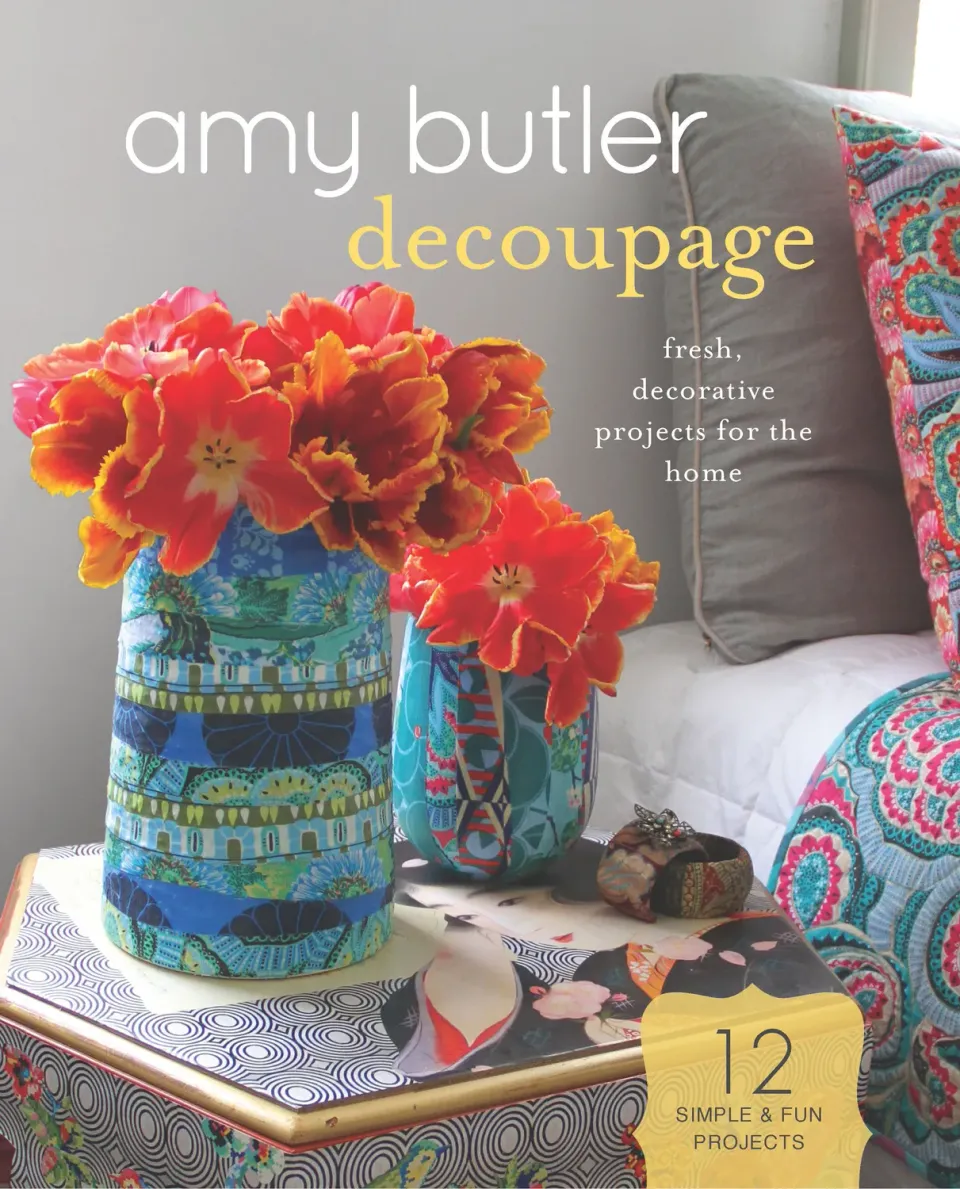 Abrams Amy Butler Decoupage hobbybok med papir