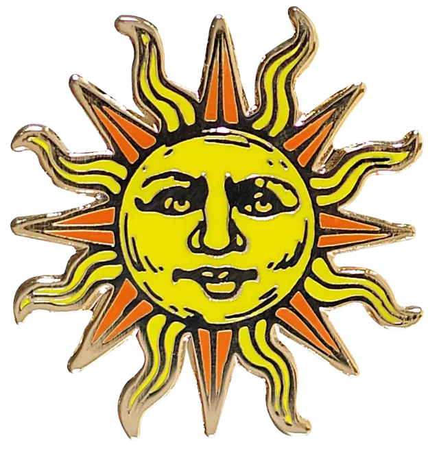 Peter Pauper Press Sun emaljepins hard emalje sol