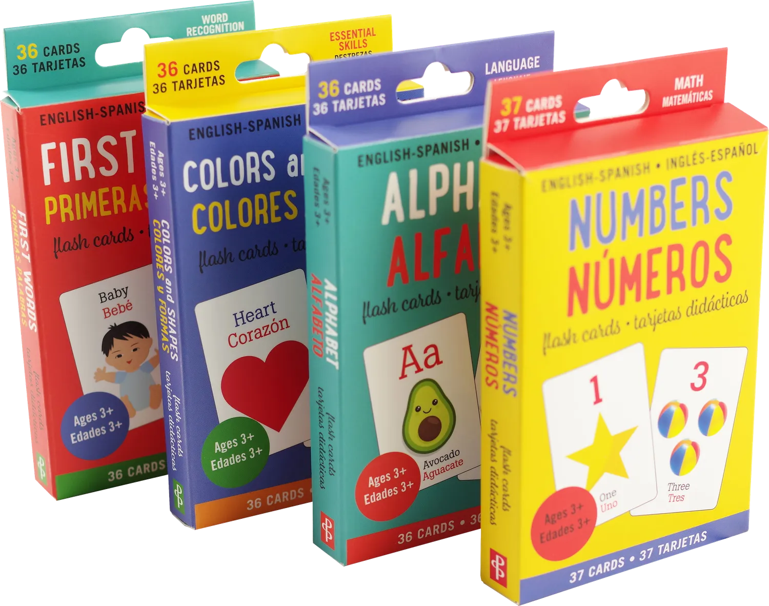 Peter Pauper Press Bilingual flashkort 4-pakning 145 kort