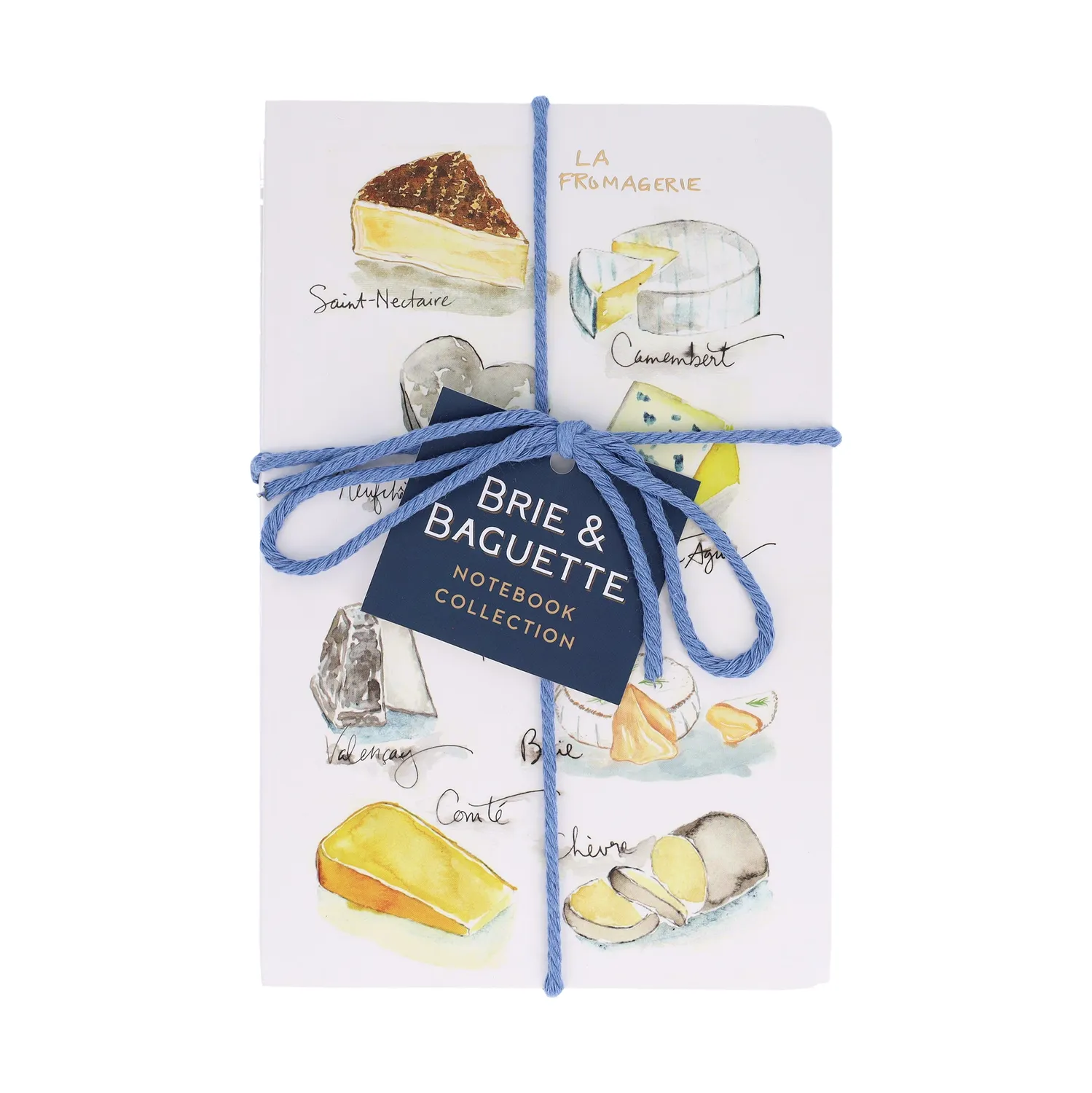 Chronicle Books Brie & Baguette Notebook Collection notatbøker 2-pk linjert