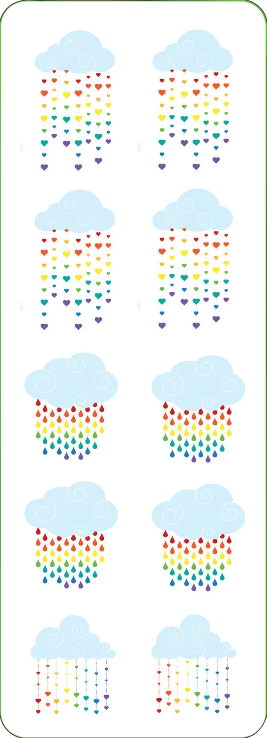 Peter Pauper Press Rainbow Sticker klistremerker 90 stk holografiske