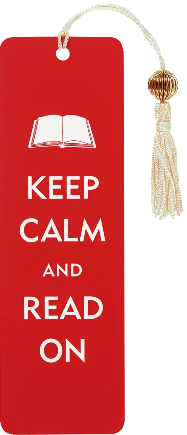 Peter Pauper Press Keep Calm and Read On bokmerke perler