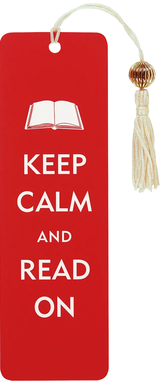 Peter Pauper Press Keep Calm and Read On bokmerke perler