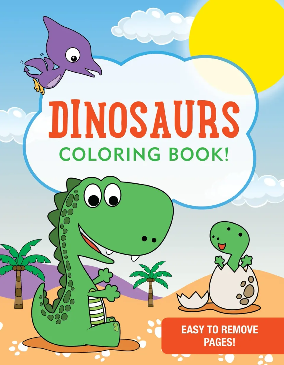 Peter Pauper Press Dinosaurs Coloring Book fargeleggingsbok dinosaur