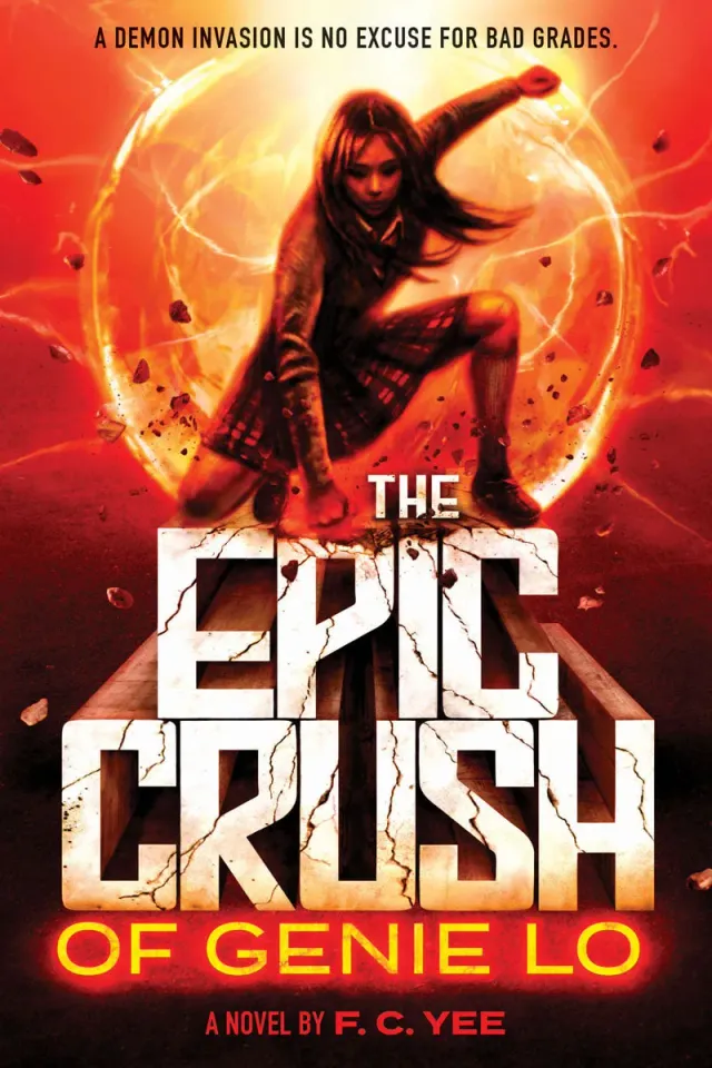 Amulet Books Epic Crush of Genie Lo innbundet ungdom fantasy