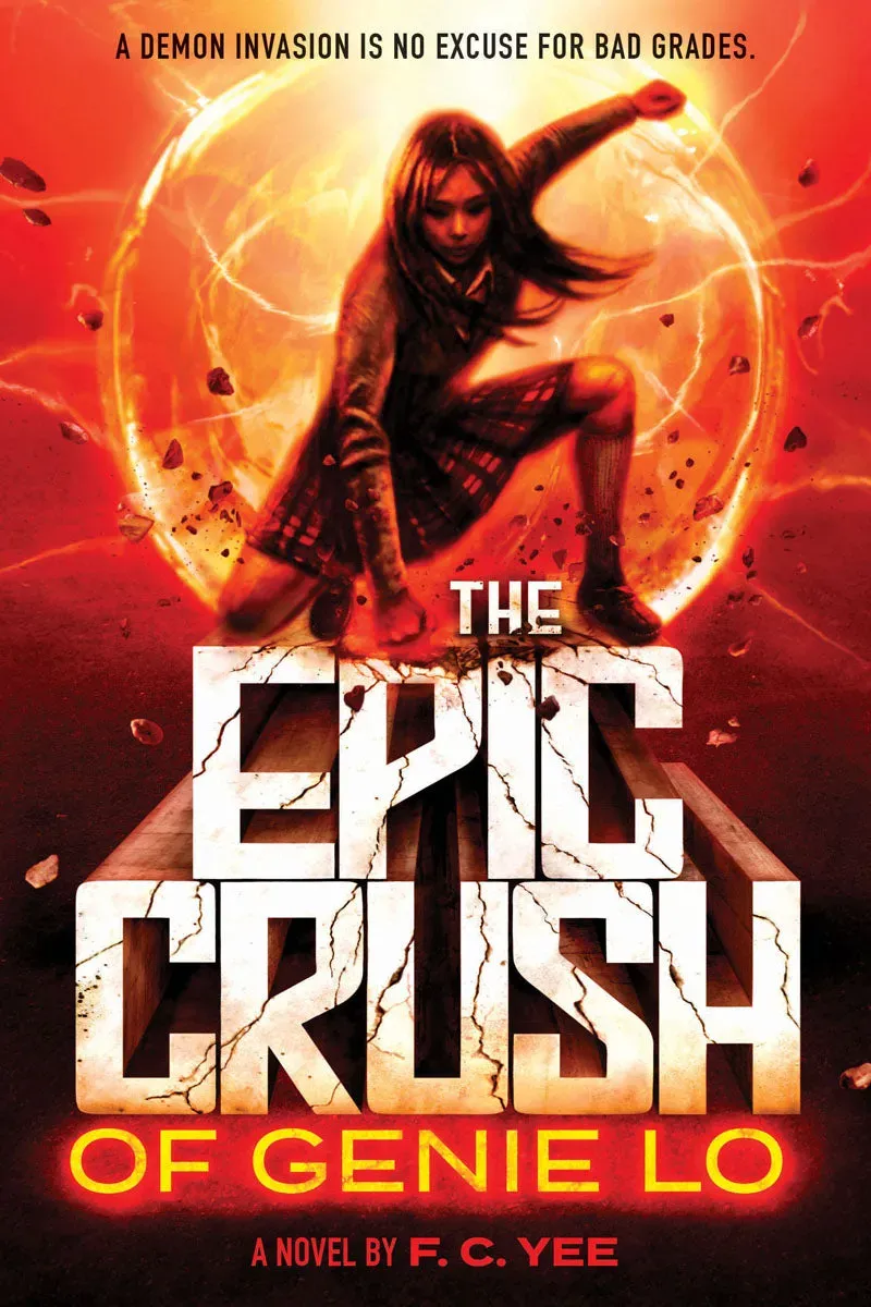 Amulet Books Epic Crush of Genie Lo innbundet ungdom fantasy