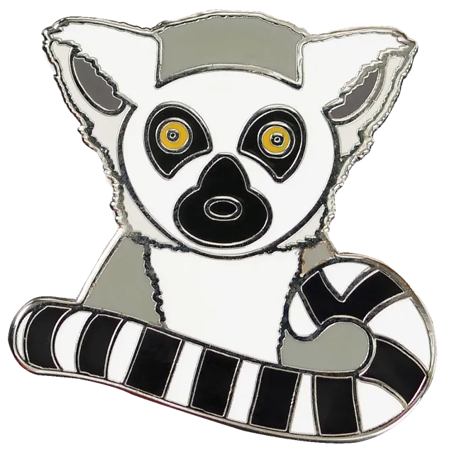 Peter Pauper Press Lemur emaljepinne med gaveeske