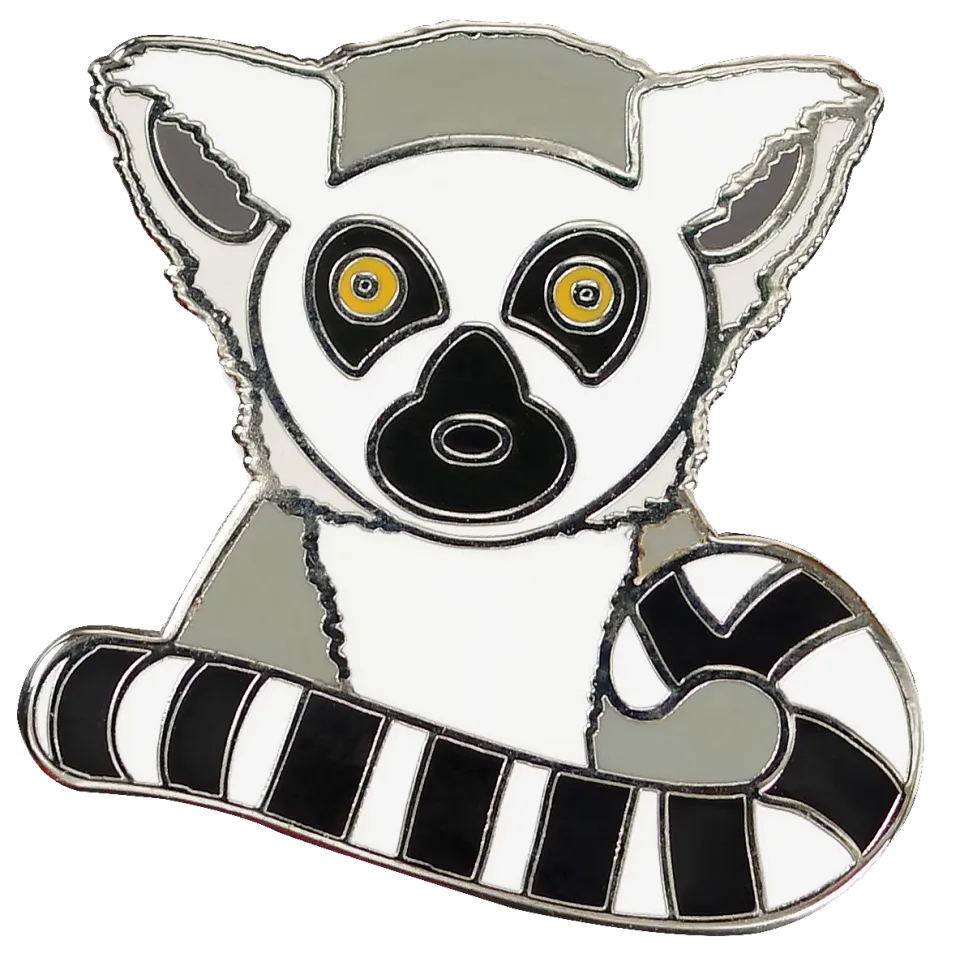 Peter Pauper Press Lemur emaljepinne med gaveeske