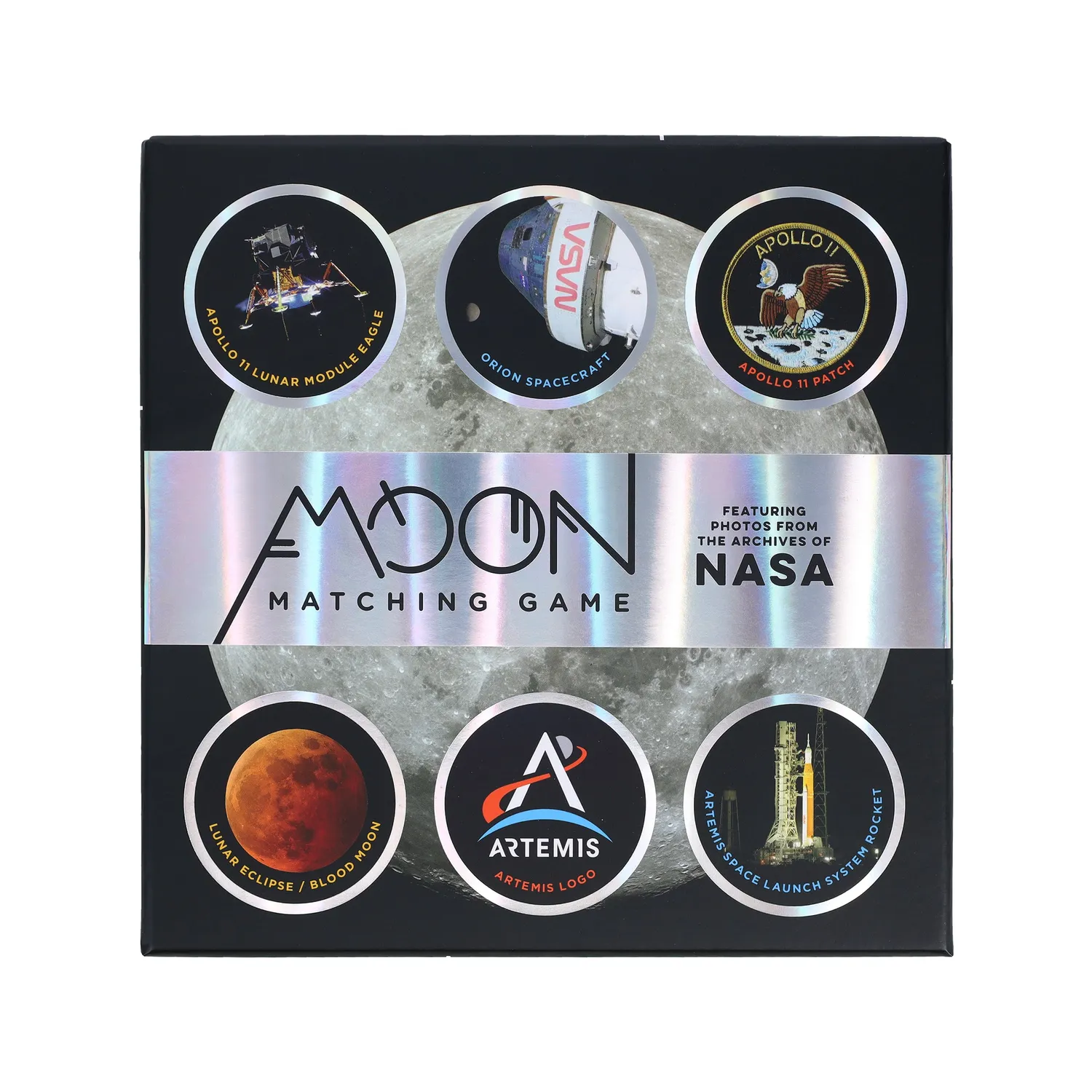 Chronicle Moon Matching Game memo NASA-bilder