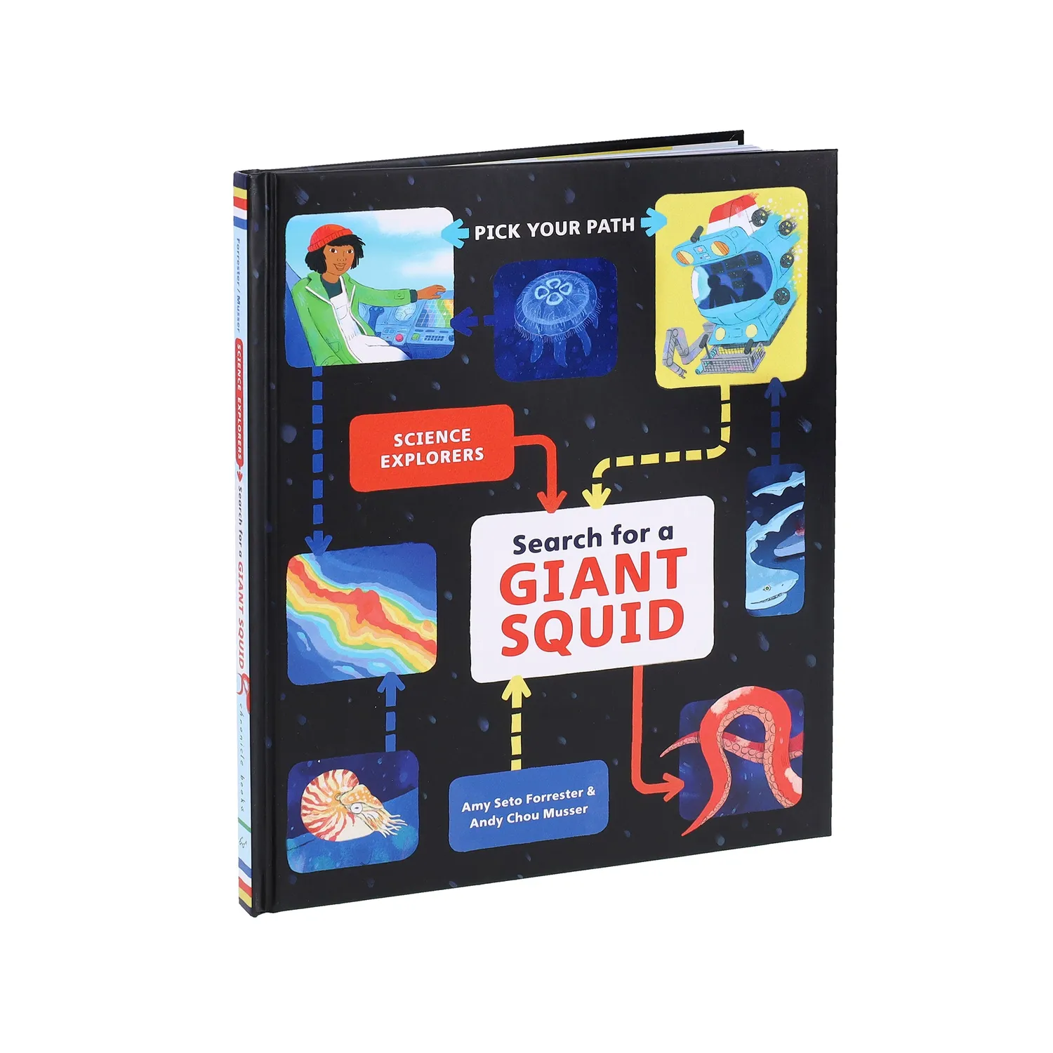 Pick Your Path Search Giant Squid innbundet 6–9 år