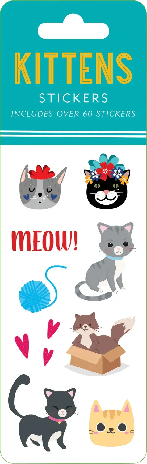 Peter Pauper Press Kittens klistremerker 74 stk