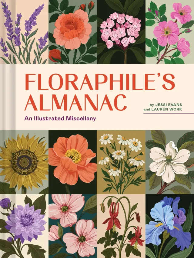 Floraphile Almanac blomsterbok innbundet 50 arter