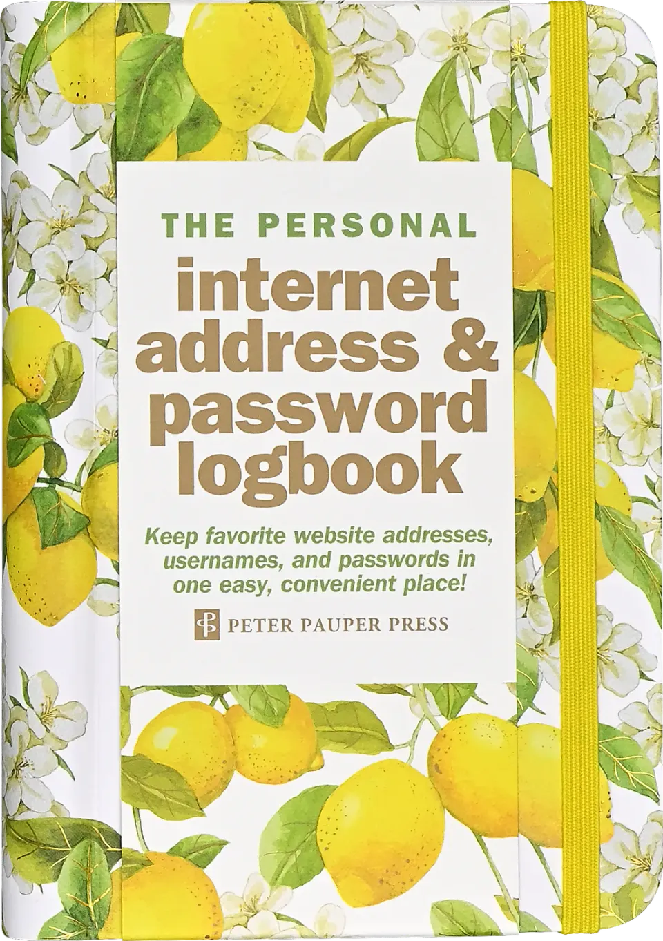 Peter Pauper Press Amalfi Lemons passordbok liten