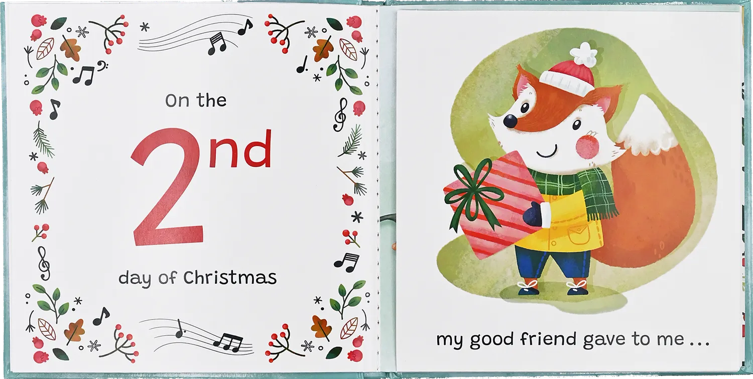 Peter Pauper Press Twelve Days of Christmas klaffebok julebok barn