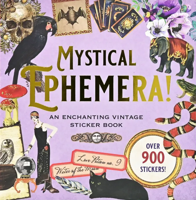 Peter Pauper Press Mystical Ephemera klistremerkebok 900 stk