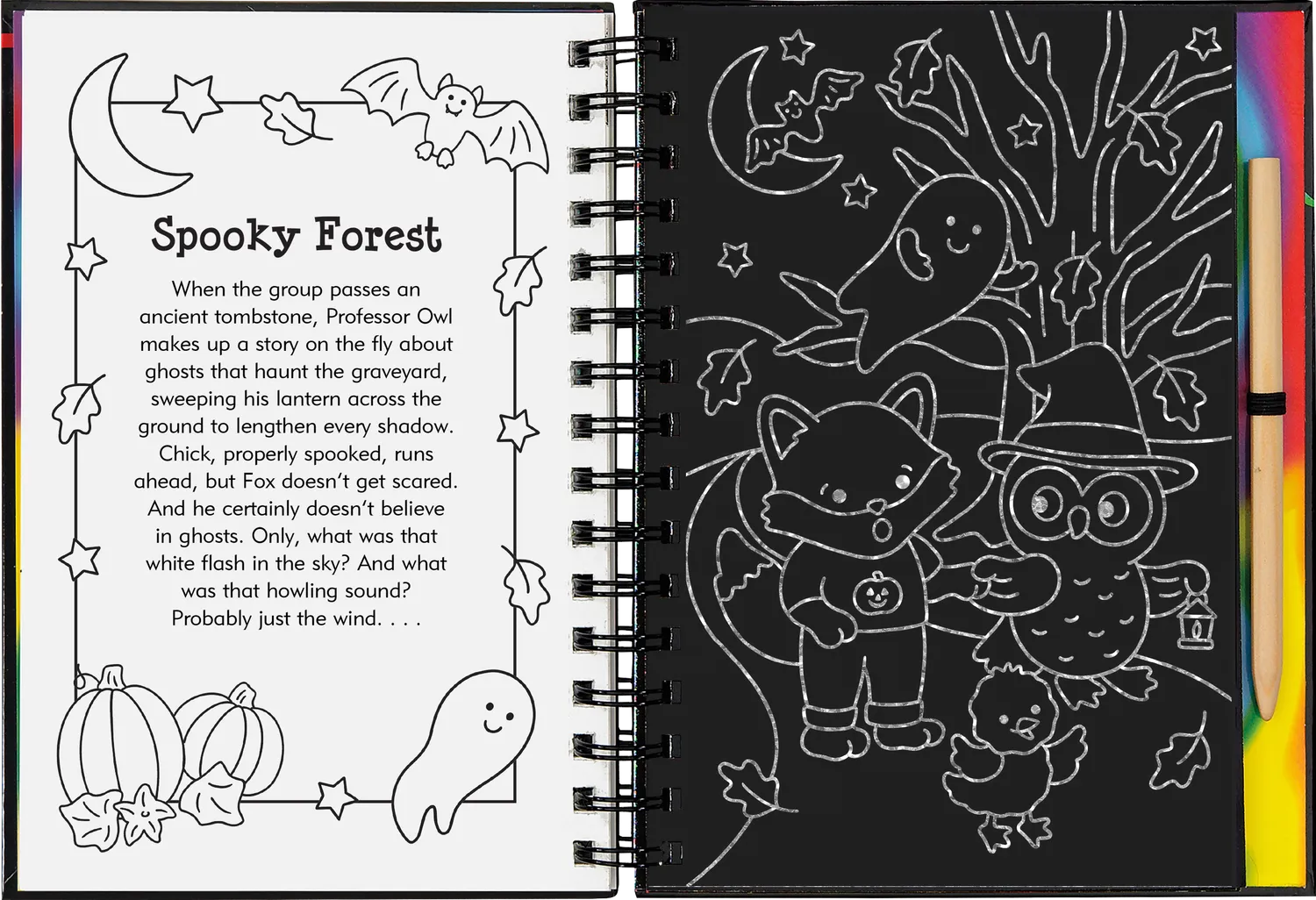 Scratch and Sketch Cute Spooky Halloween skrapebok