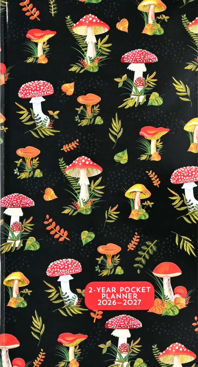 Peter Pauper Press Mushrooms lommeplanner 2026-2027 sopp