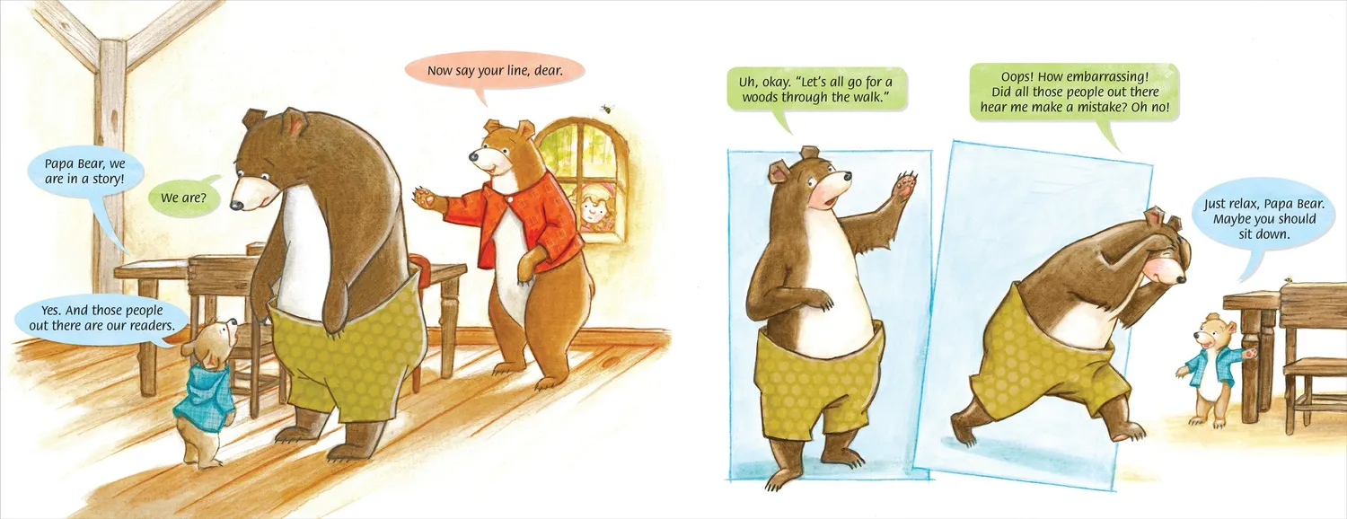 Wade Bradford Papa Bear's Page Fright bildebok innbundet