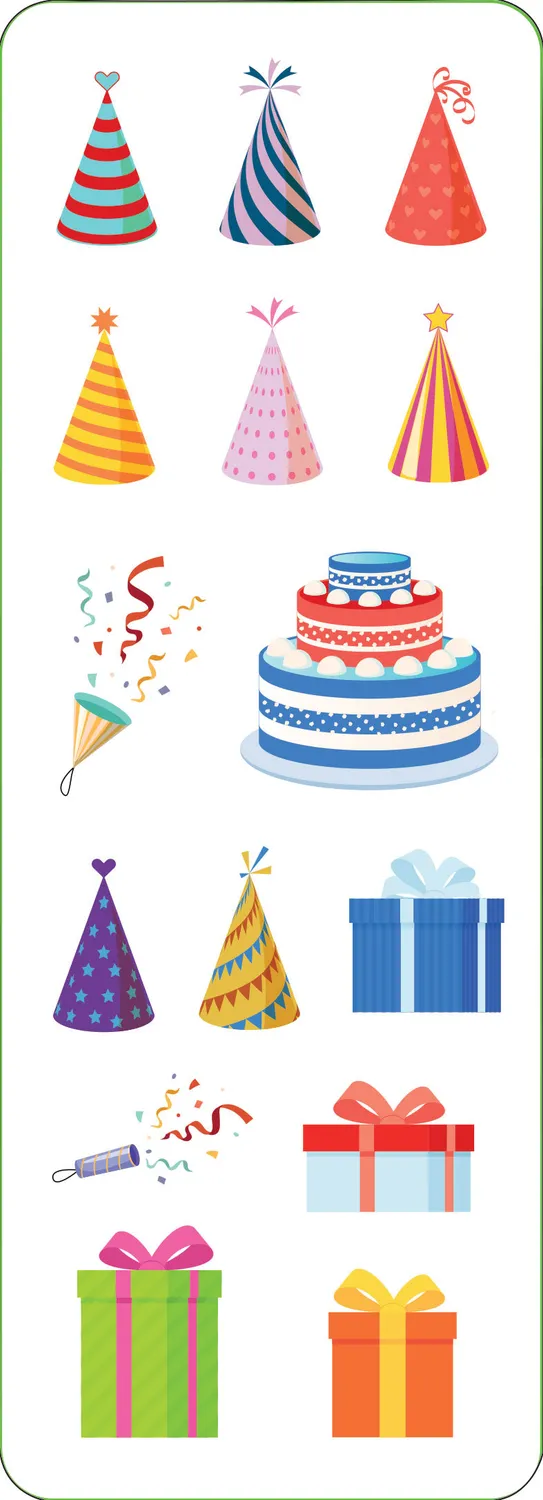 Peter Pauper Press Birthday Sticker Set klistremerker 100 stk bursdag