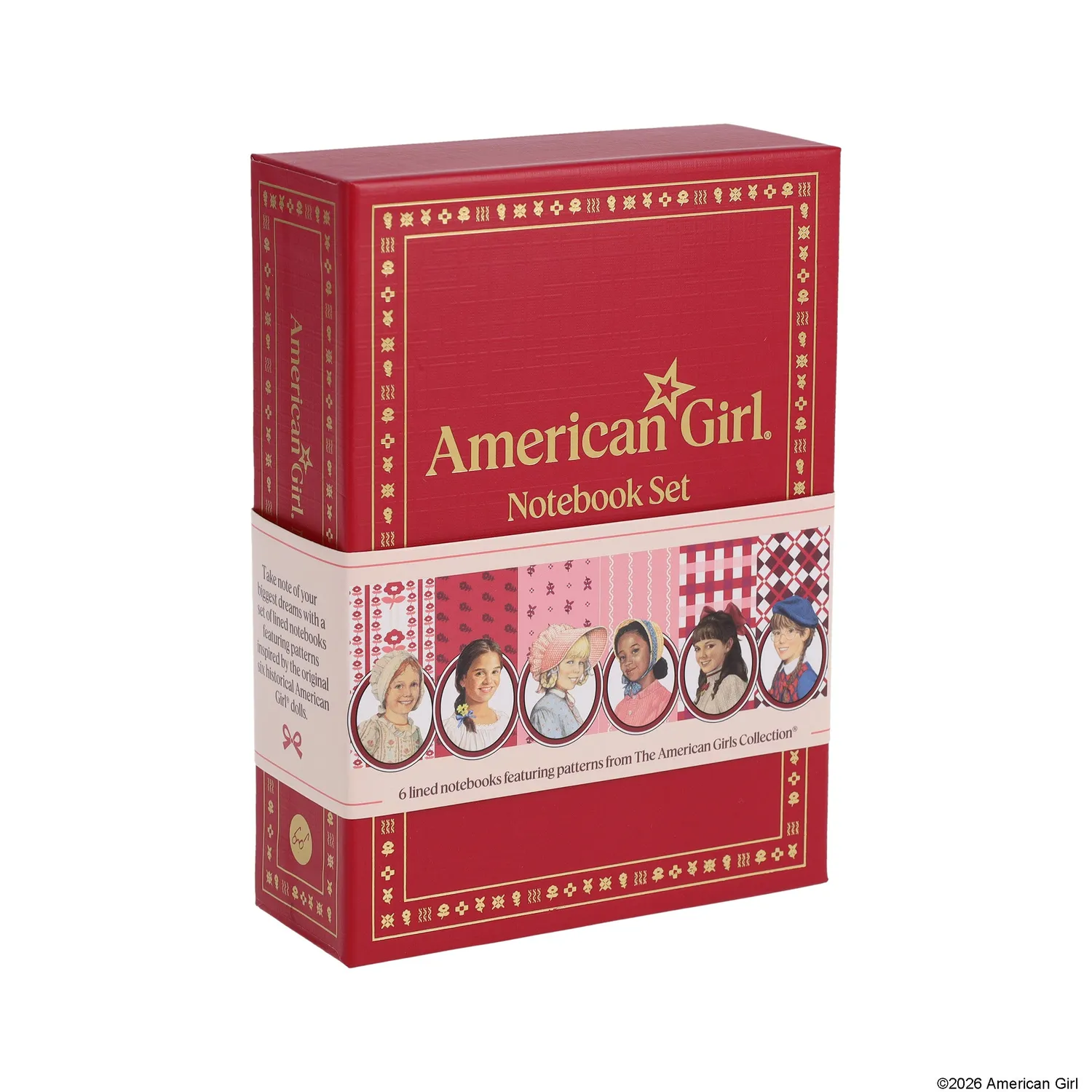 Abrams and Chronicle American Girl notatboksett 6 stk linjert