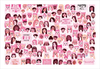 Abrams The Illustrated Feminist postkortbok 50 kort