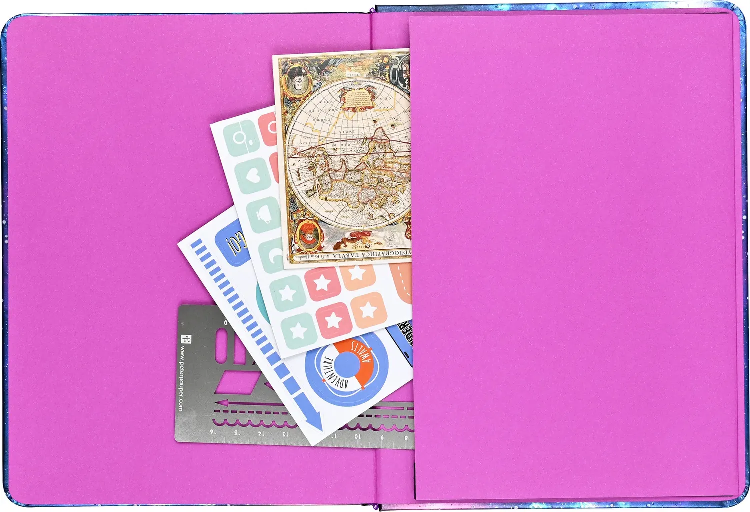 Peter Pauper Press Galaxy journal linjert 160 sider galakse
