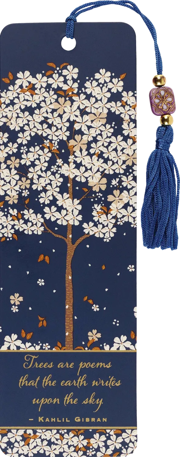 Peter Pauper Press Falling Blossoms bokmerke med perler