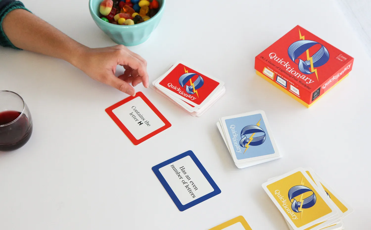 Chronicle Books Quicktionary kortspill ordspill