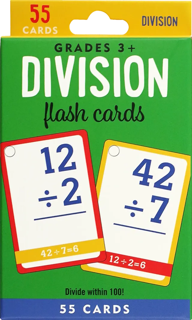 Peter Pauper Press Division Flash Cards divisjon 55 kort