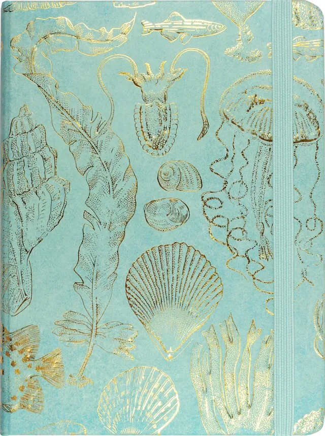 Peter Pauper Press Sealife Sketches notatbok linjert 160 sider