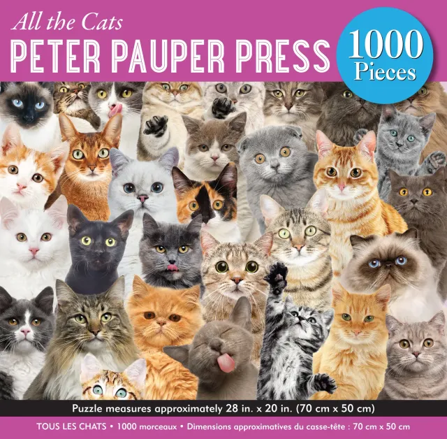 Peter Pauper Press All the Cats puslespill 1000 brikker katter