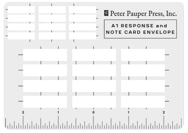 Peter Pauper Press Envelope Addressing stencil 4 maler kalligrafi