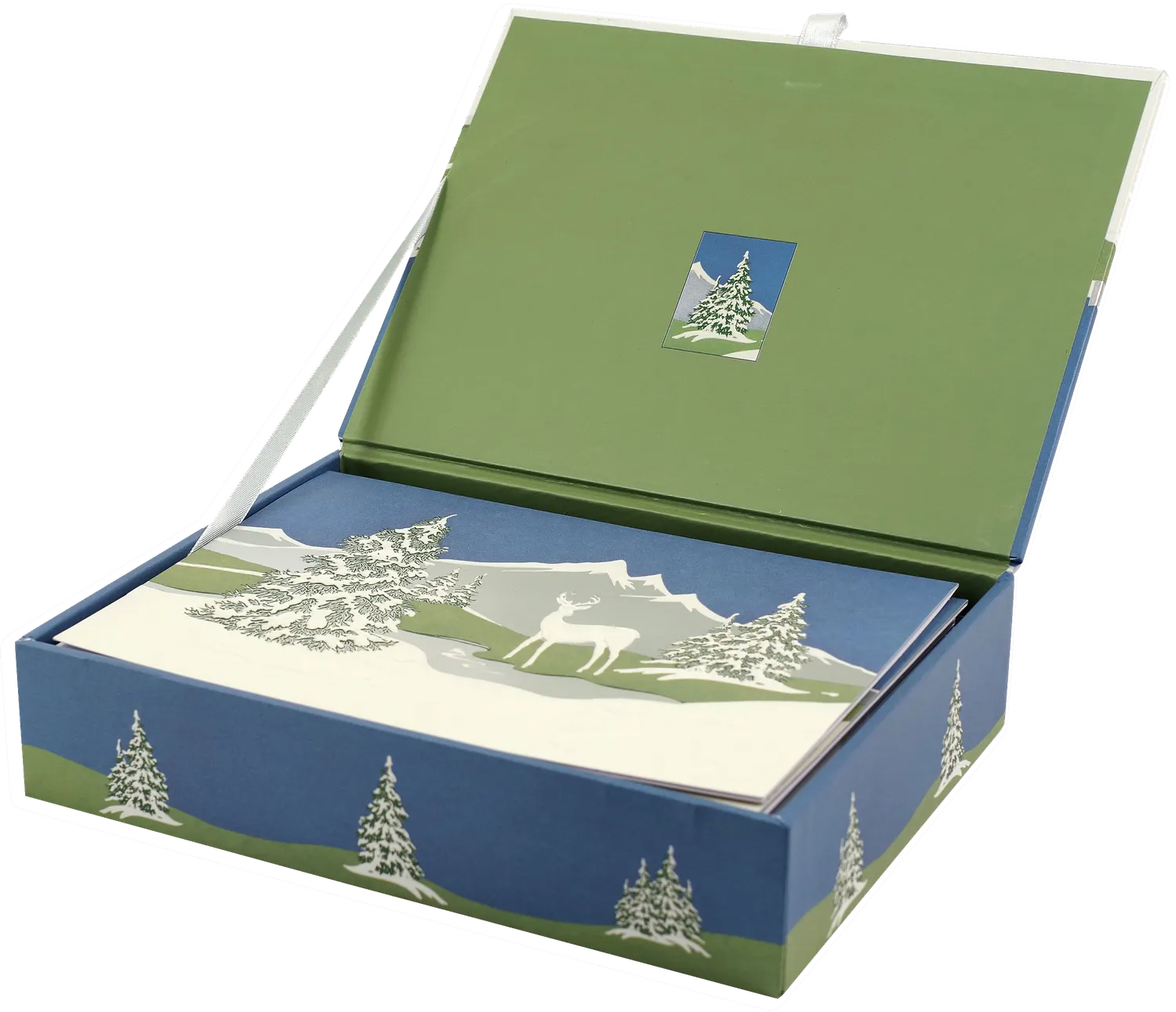 Peter Pauper Press Snowy Mountains julekort 20-pk