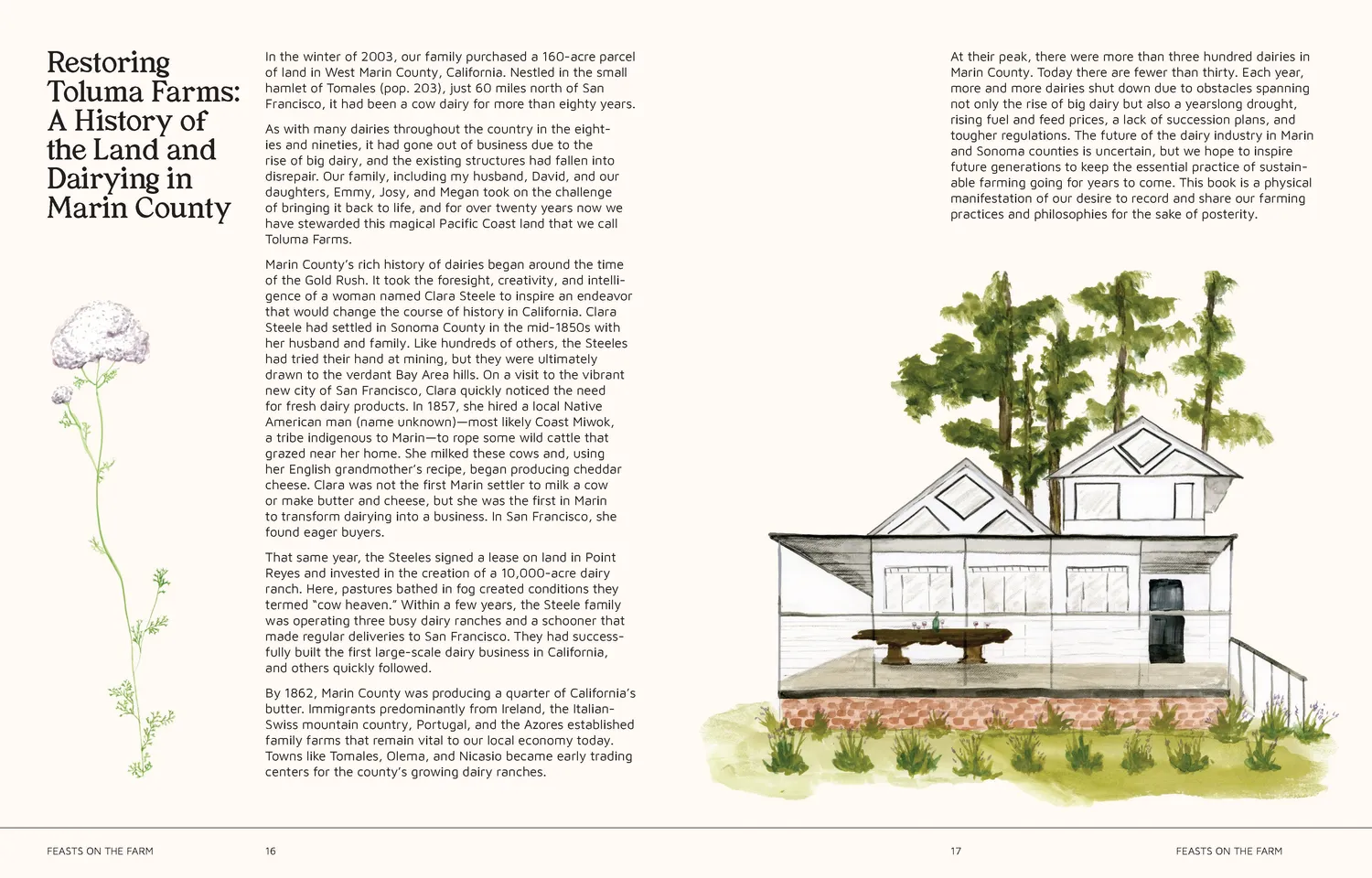Chronicle Books Feasts on the Farm kokebok innbundet – gårdsmat