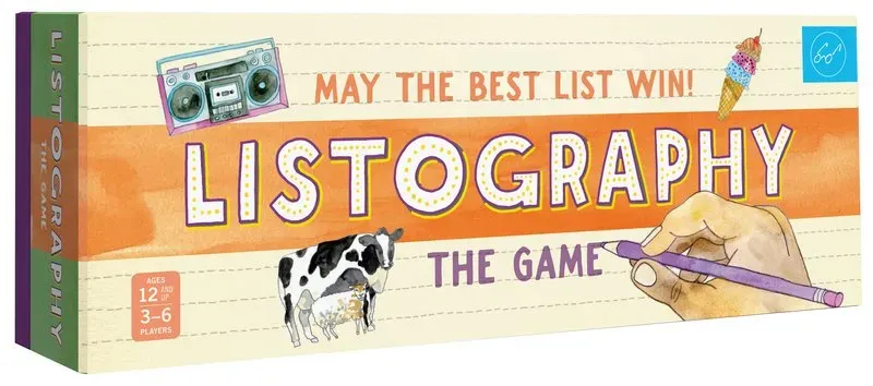 Listography The Game brettspill 3-6 spillere engelsk